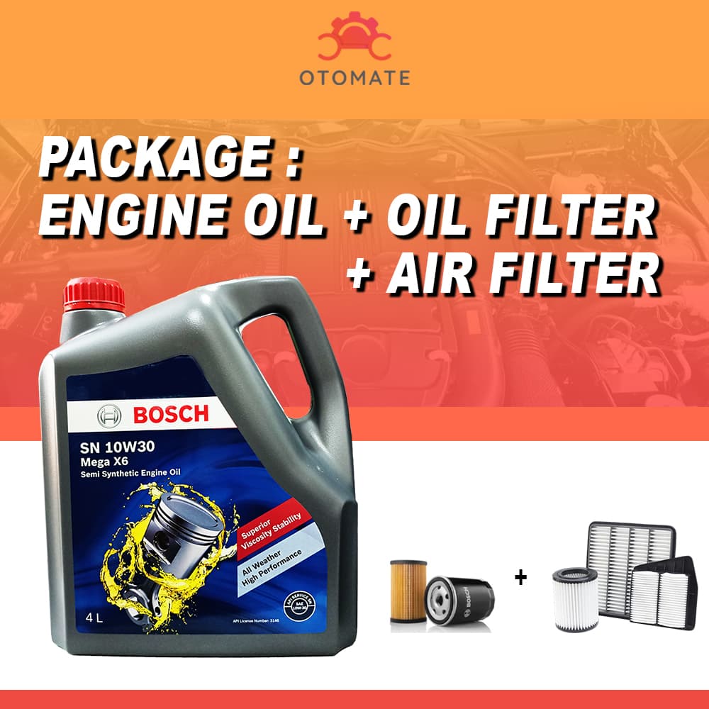 ENGINE OIL + OIL FILTER + CABIN FILTER
