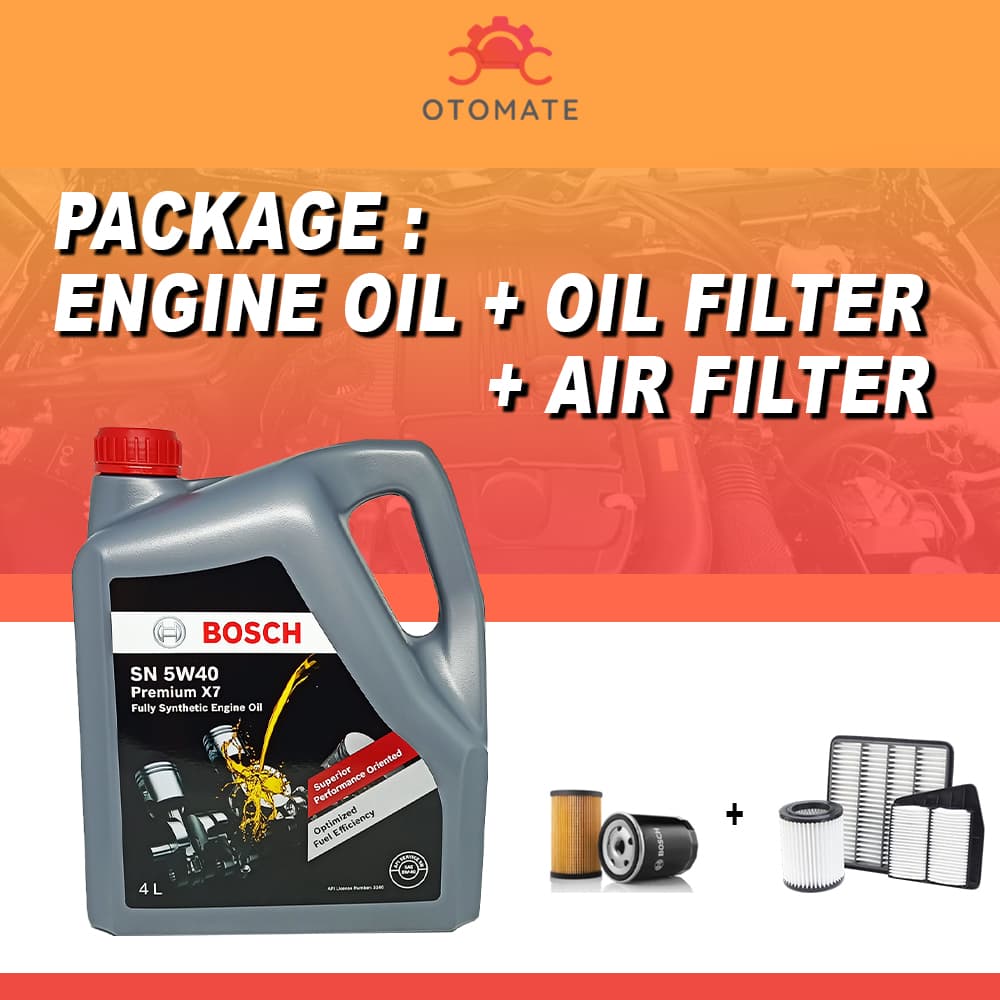 ENGINE OIL + OIL FILTER + CABIN FILTER